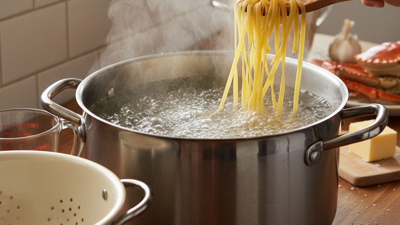 Cook the linguine