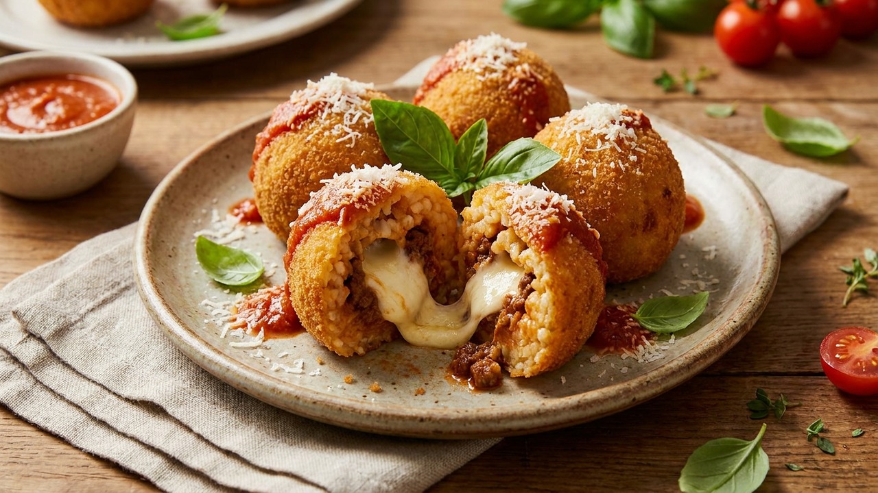 Sicilian Arancini Rice Balls