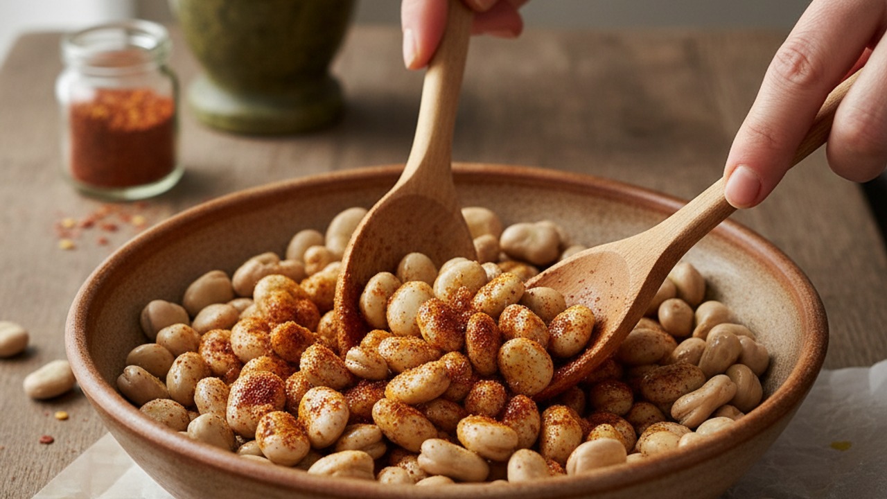 Toss with oil and seasonings