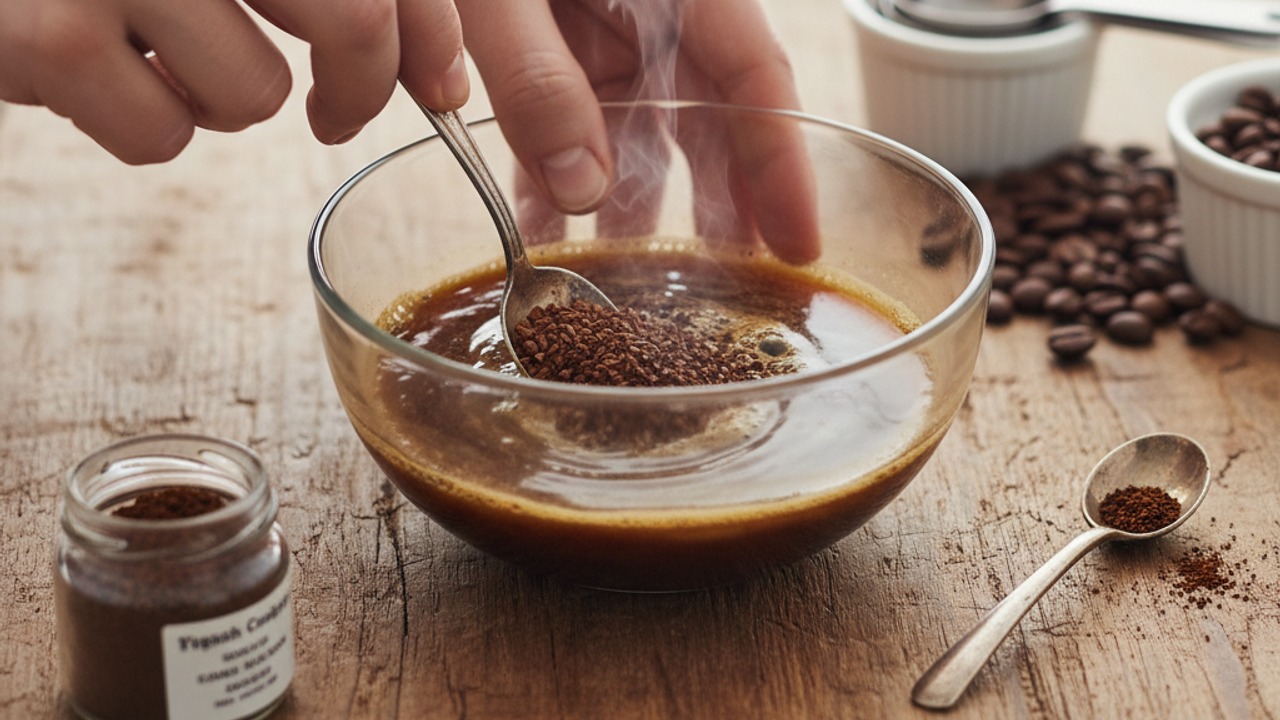 Bloom the coffee