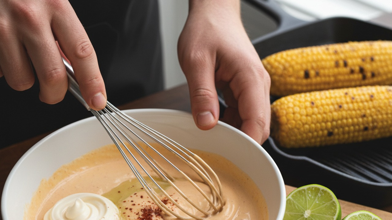 Mix the elote-style sauce