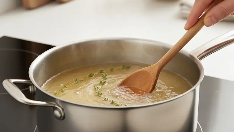 Make the honey-thyme syrup