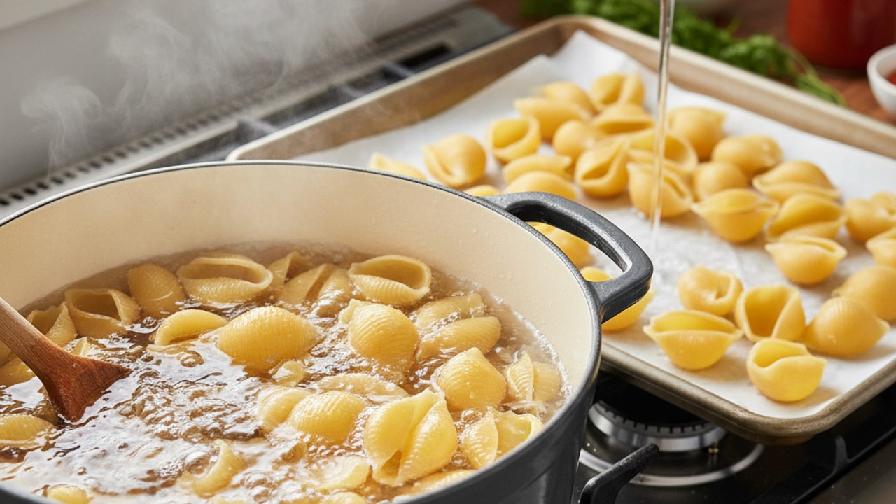 Cook the jumbo shells
