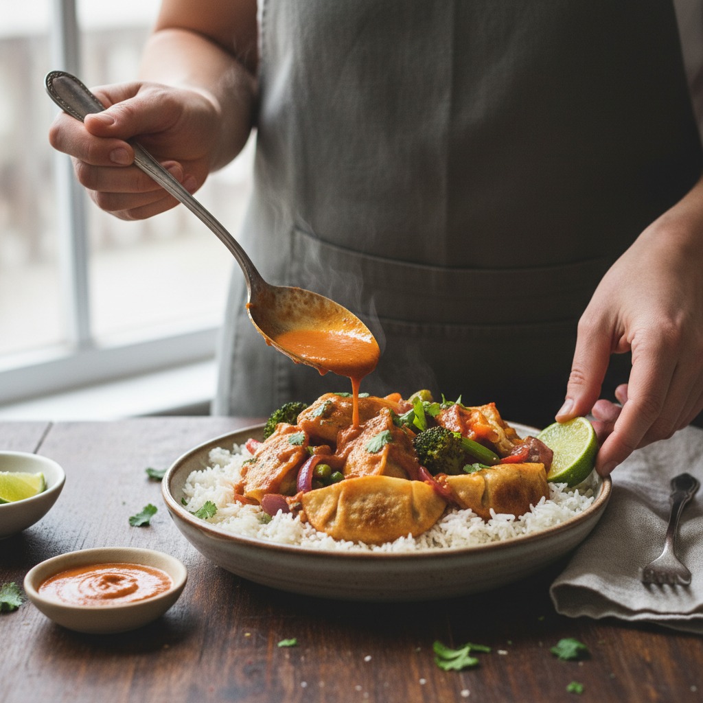 Serve over rice