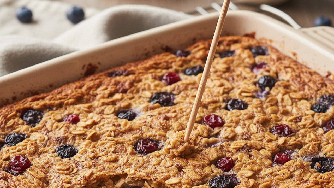 Bake until set