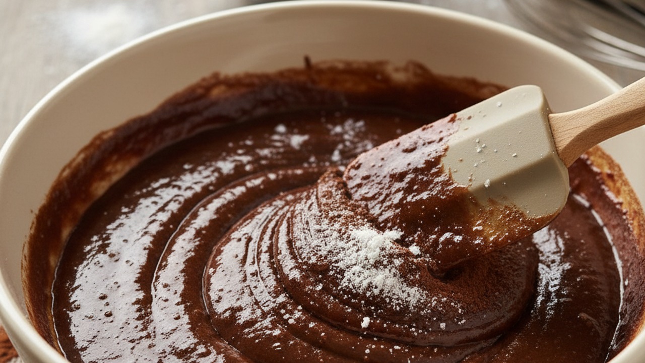 Fold in dry ingredients