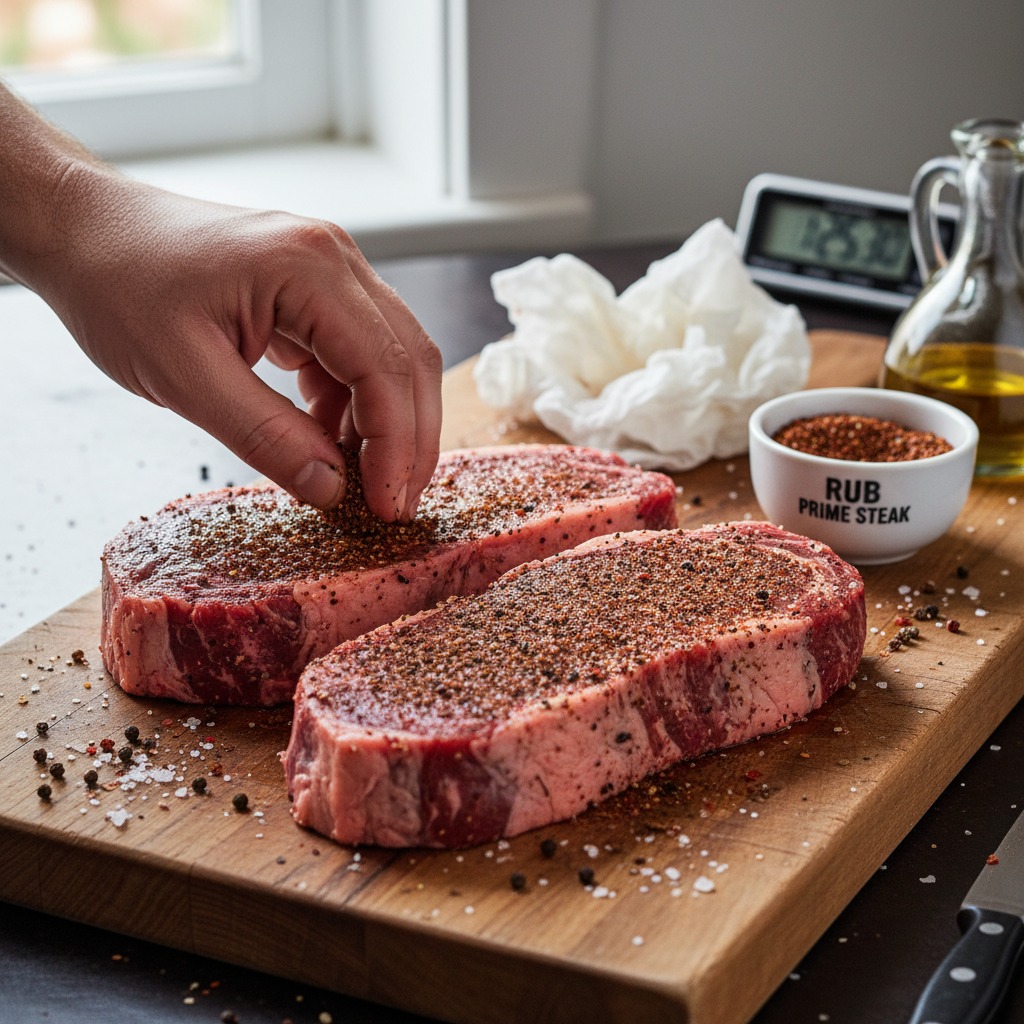 Bring to room temp and season