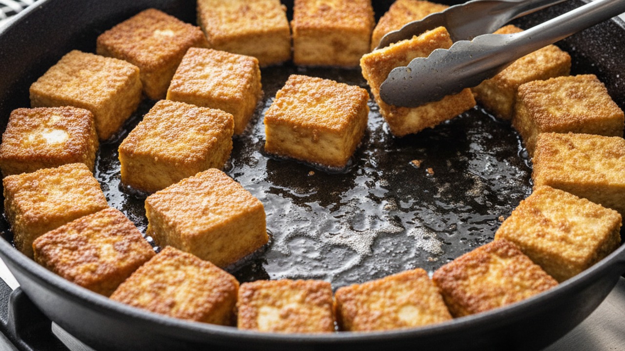 Pan-fry until deeply golden