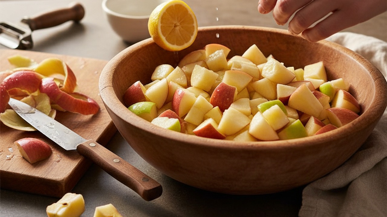 Prep the apples