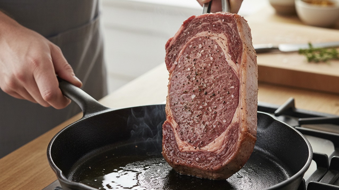 Sear the steak