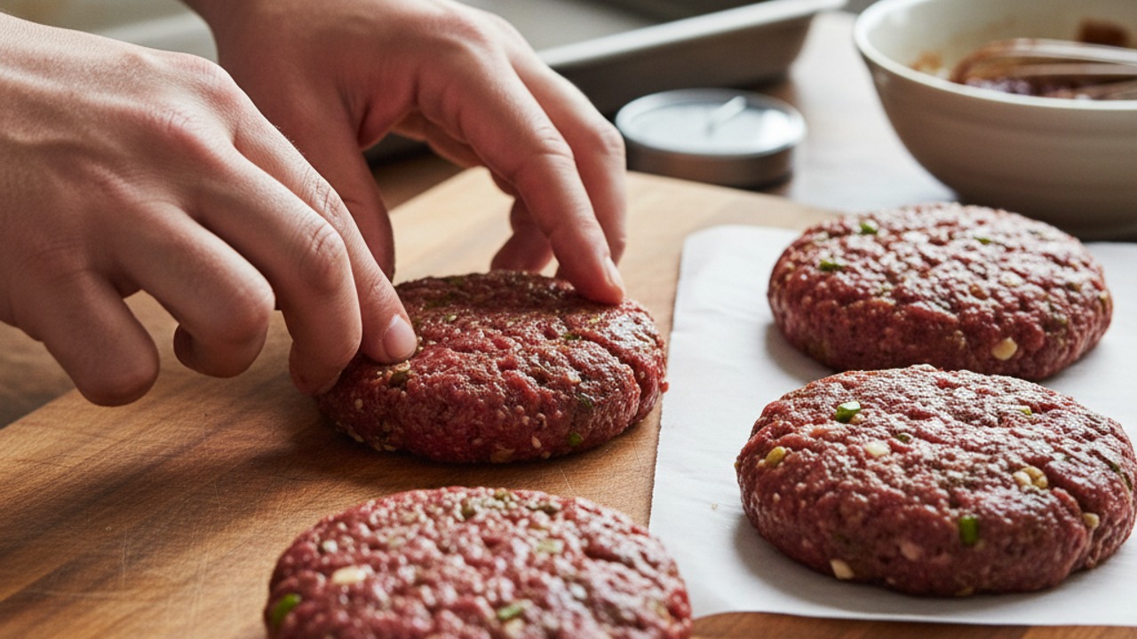Shape the patties