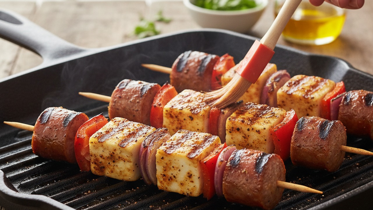 Grill or pan-sear until charred