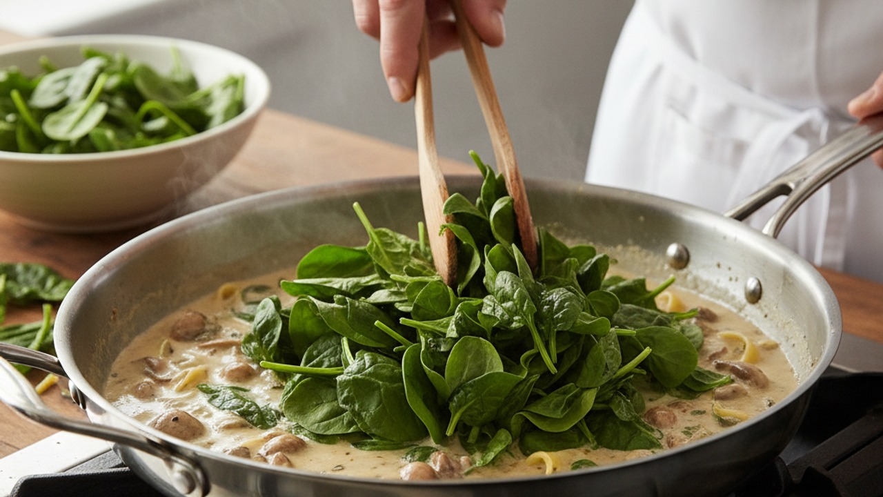 Wilt the spinach