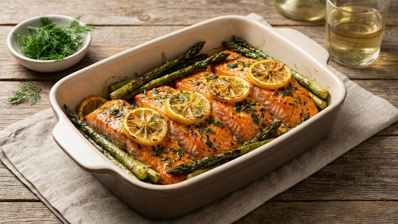 Sheet Pan Lemon Herb Salmon and Asparagus (30-Minute Oven Dinner)