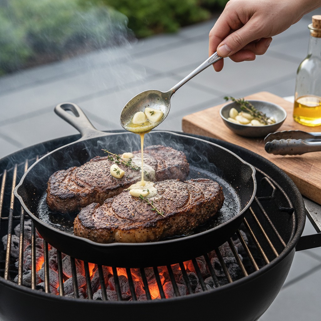 Sear over high direct heat