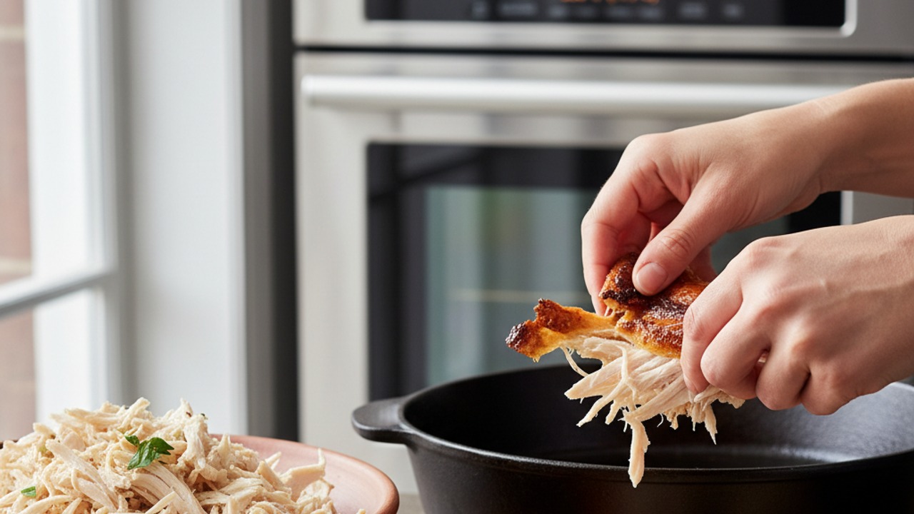 Prep the chicken and oven