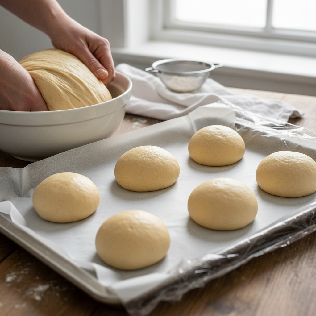 Shape and proof the buns