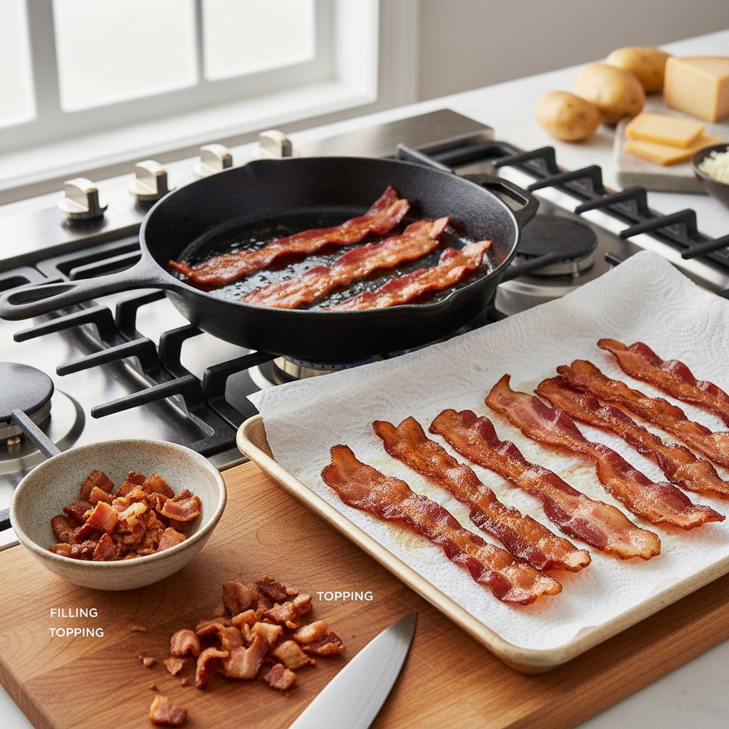 Crisp the bacon