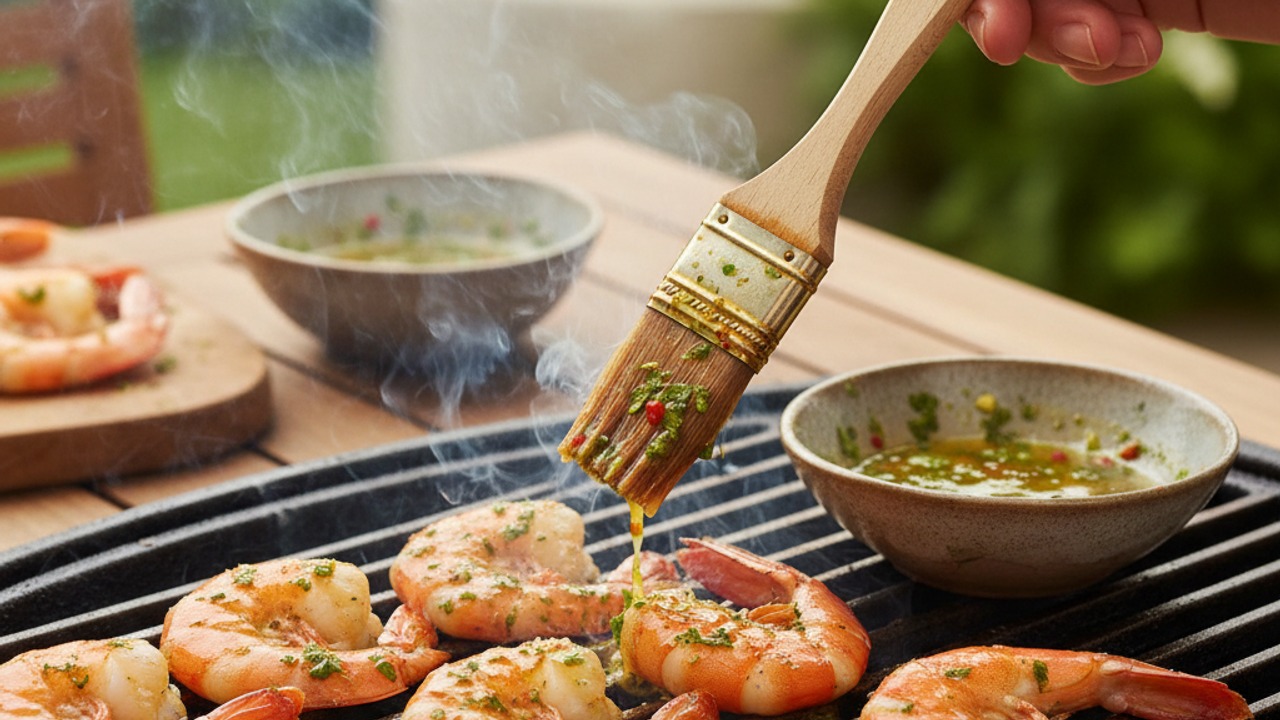 Grill and baste