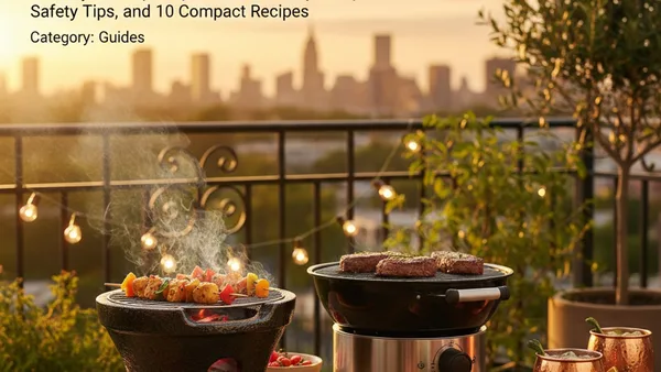 Trending Small‑Space Grilling for 2026: Balcony, Rooftop & Apartment‑Friendly Setups, Safety Tips, and 10 Compact Recipes