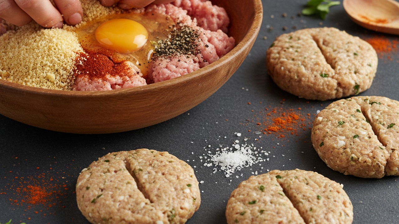 Mix and form patties