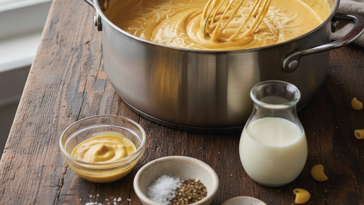 Finish the cheese sauce