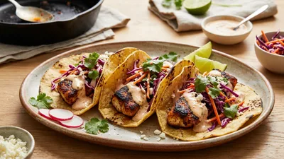 Blackened Cod Tacos