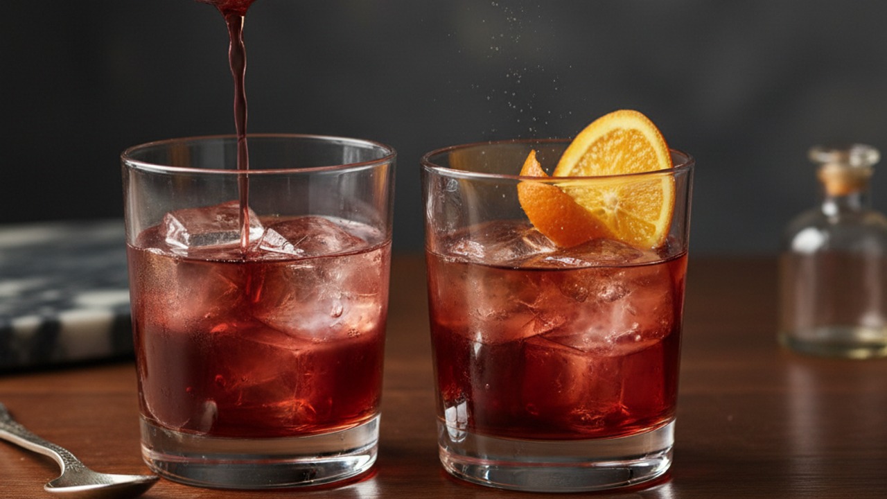 Strain and garnish