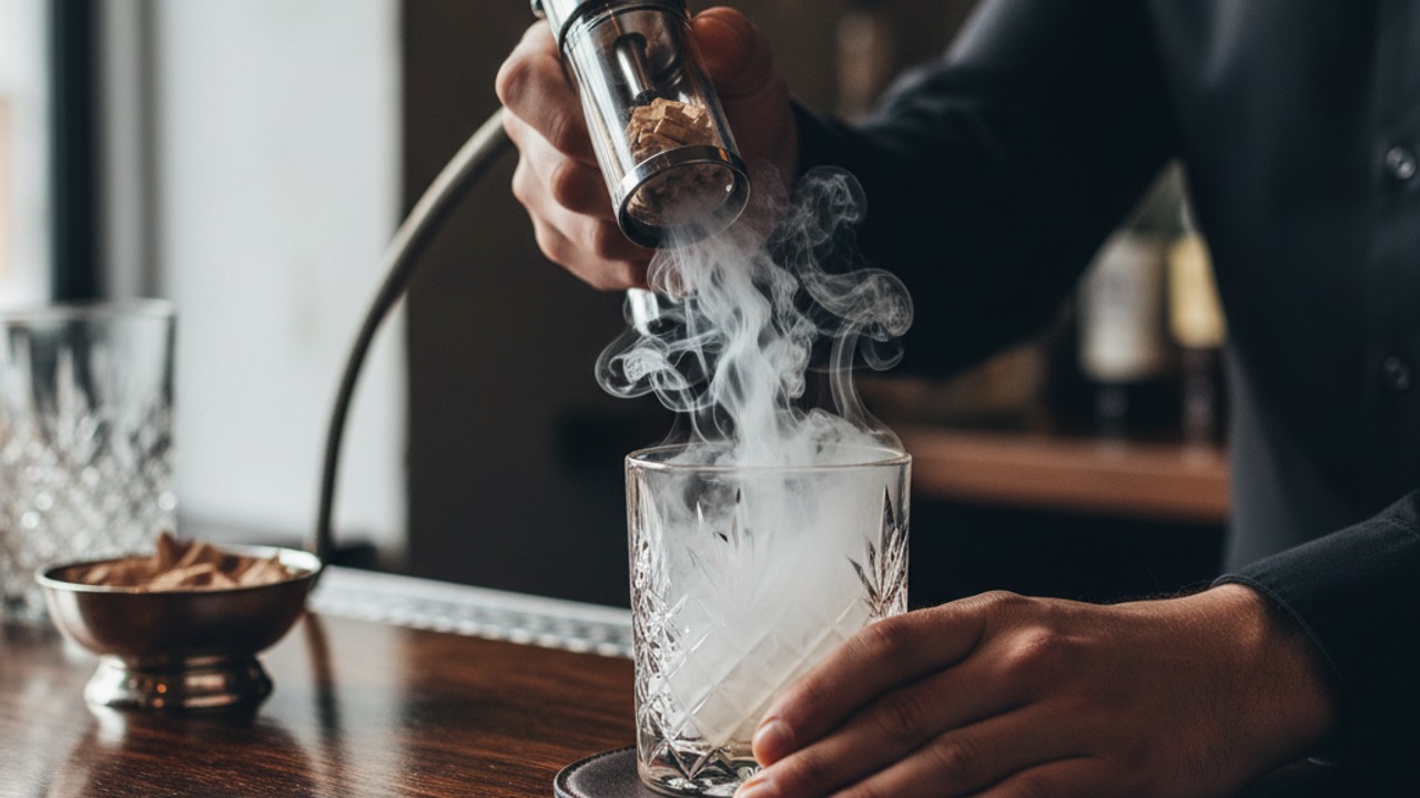 Combine syrup and bitters
