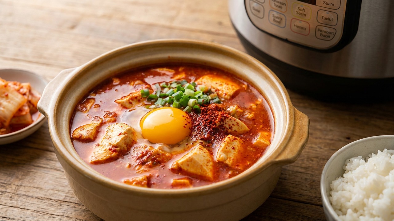 Instant Pot Korean Soft Tofu Stew (Soondubu Jjigae)