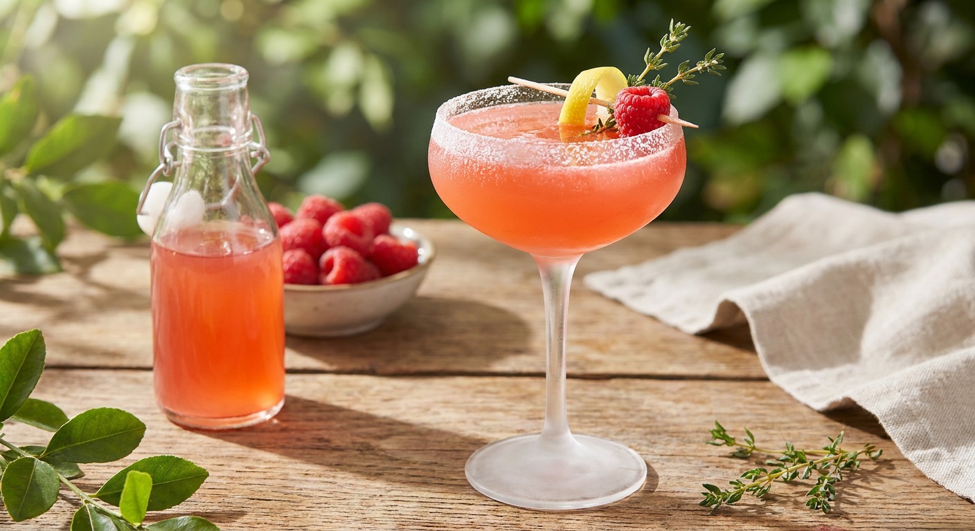 Raspberry Lemon Drop Shrub