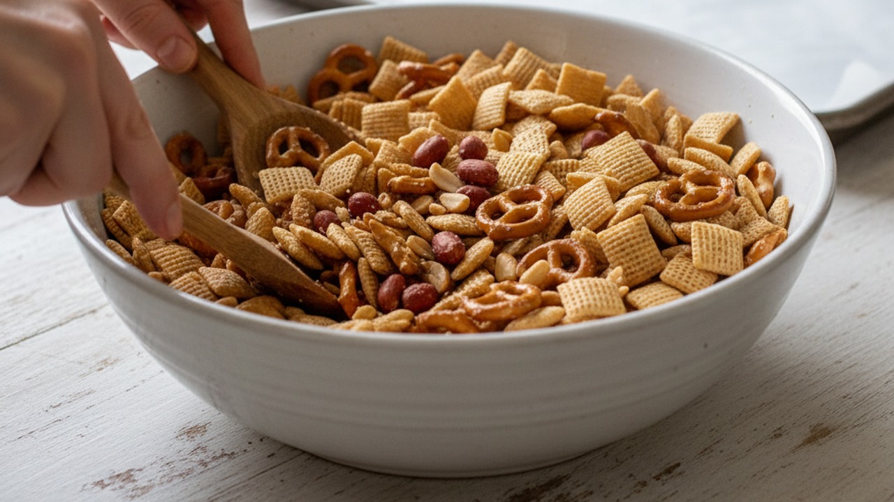 Prepare and mix dry ingredients