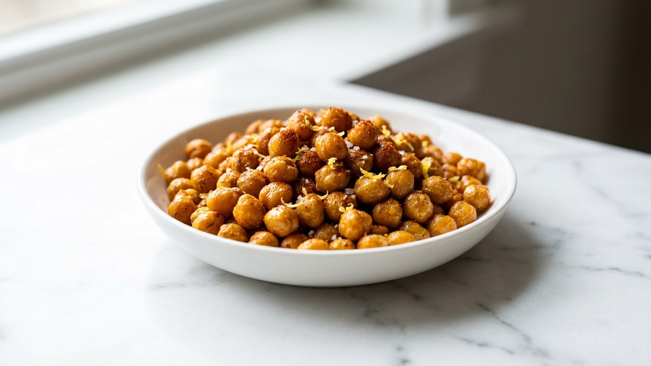 Air Fryer Crunchy Chickpeas (for salads and snacking)