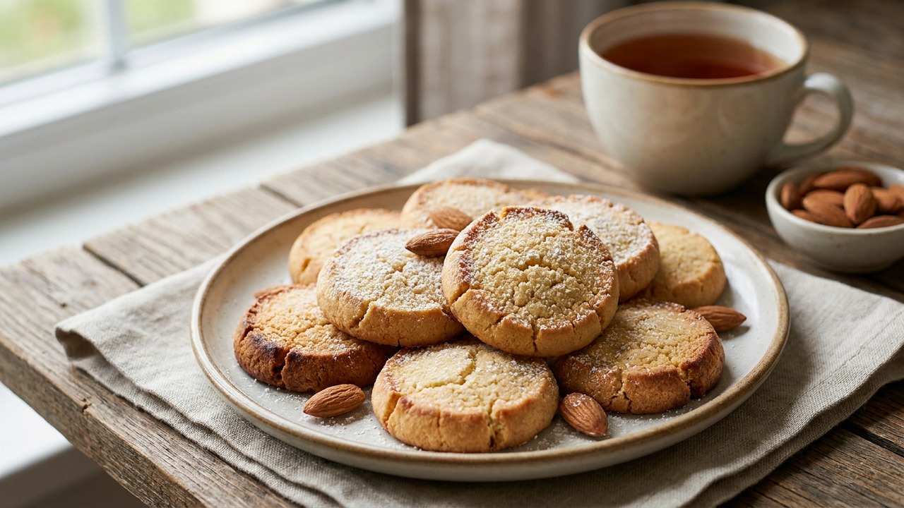 Almond Flour Shortbread Cookies (Gluten-Free, Crisp Edges Tender Center)