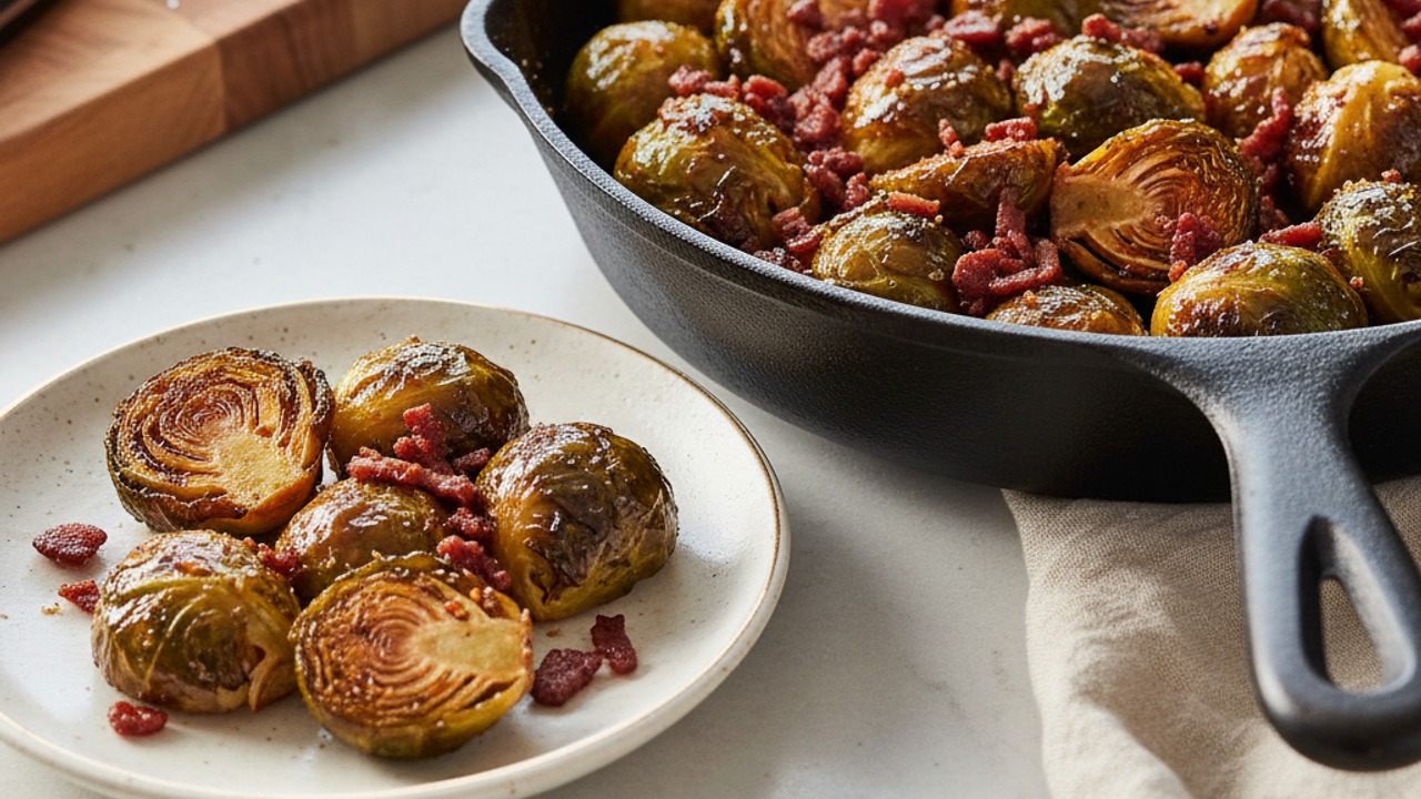 Optional quick caramelize and serve