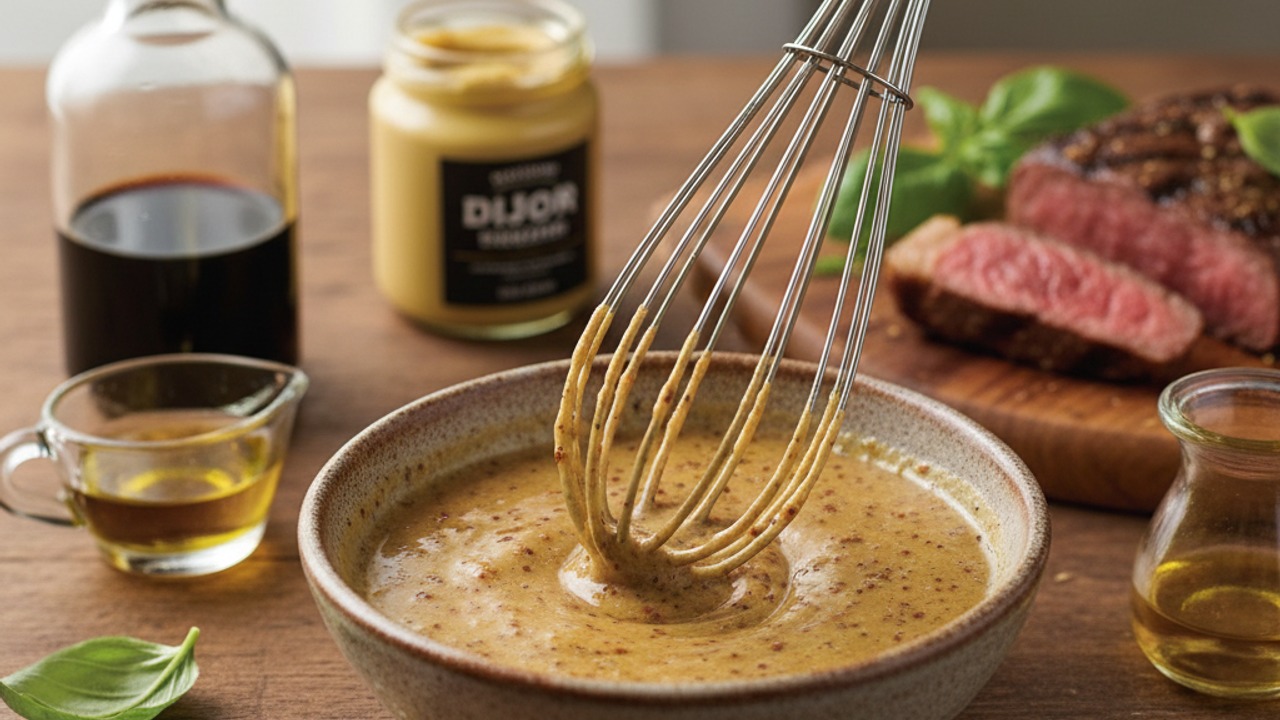 Whisk the dressing