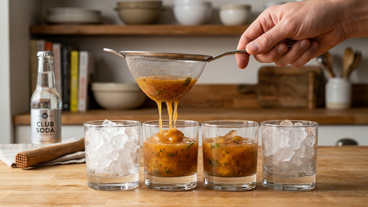 Build the cocktail over crushed ice