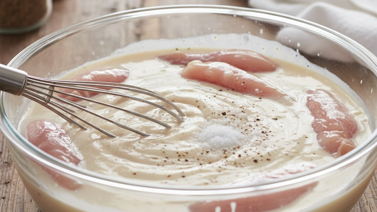 Make the buttermilk brine and marinate