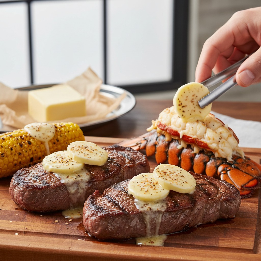 Finish steaks and serve