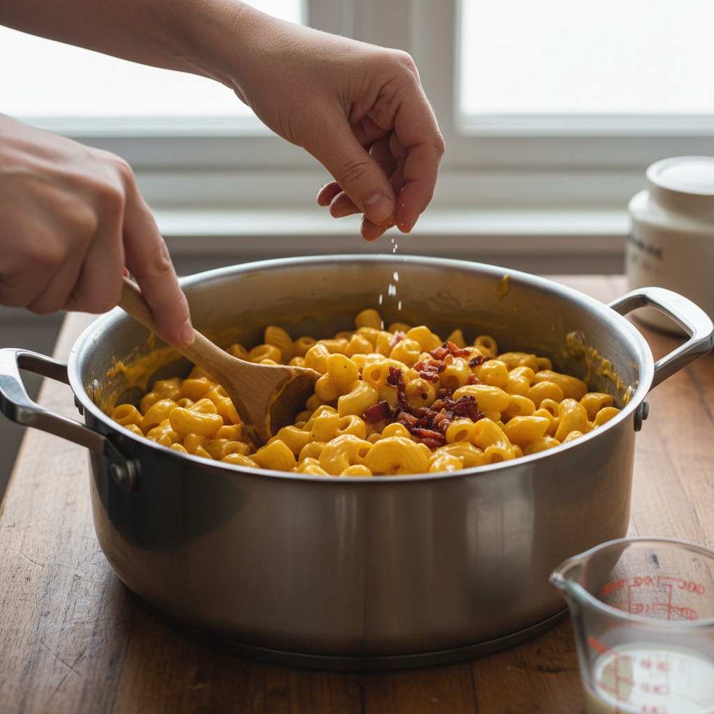 Combine pasta with sauce