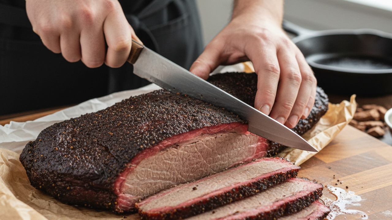 Unwrap and slice against the grain