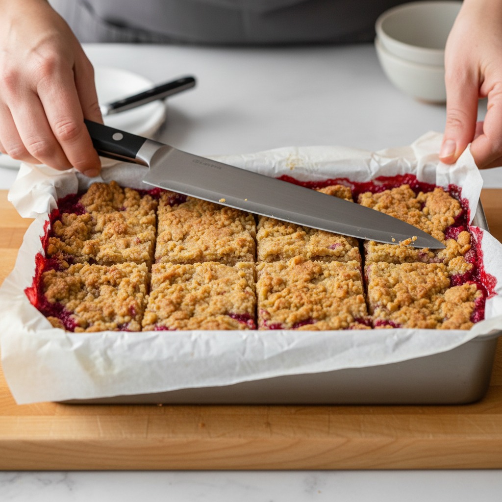 Bake, cool and slice