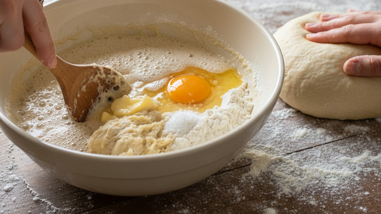 Mix the dough