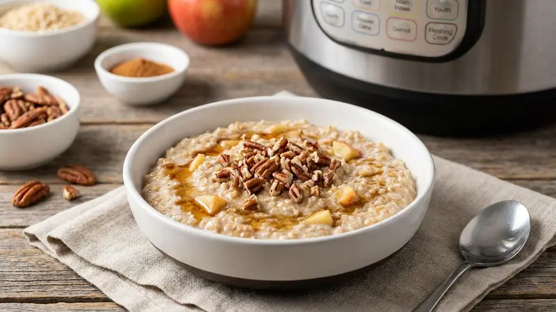 Instant Pot Steel-Cut Oats with Apples and Cinnamon (Make-Ahead)