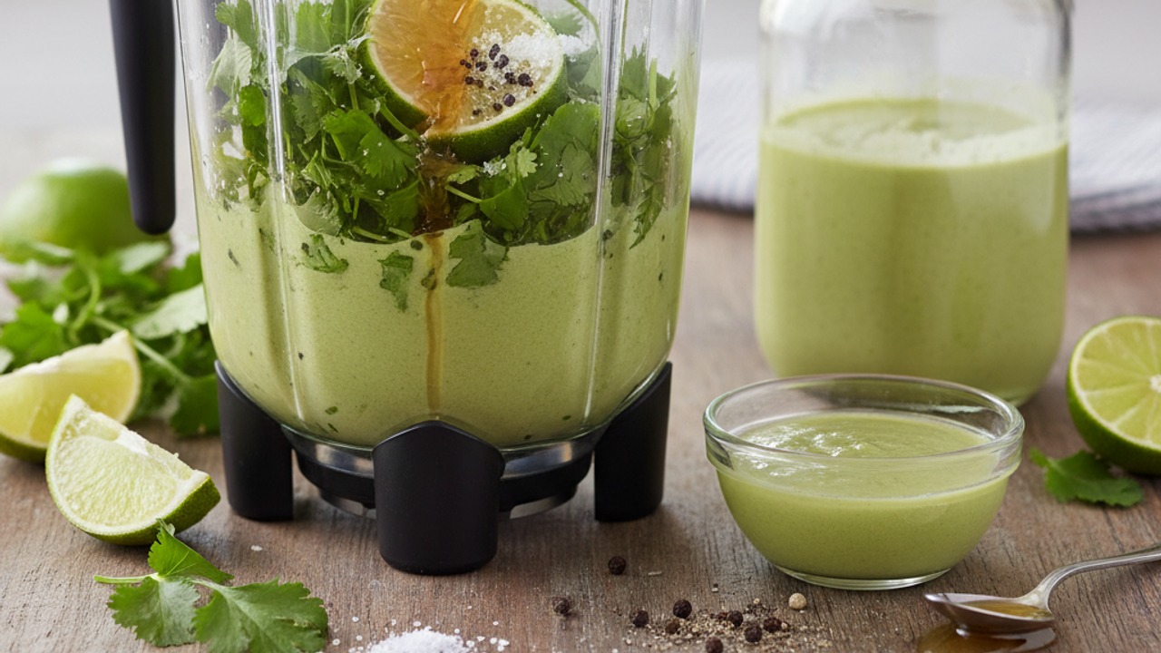 Make the cilantro-lime dressing