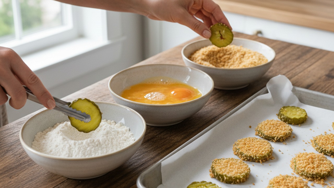 Set up breading station