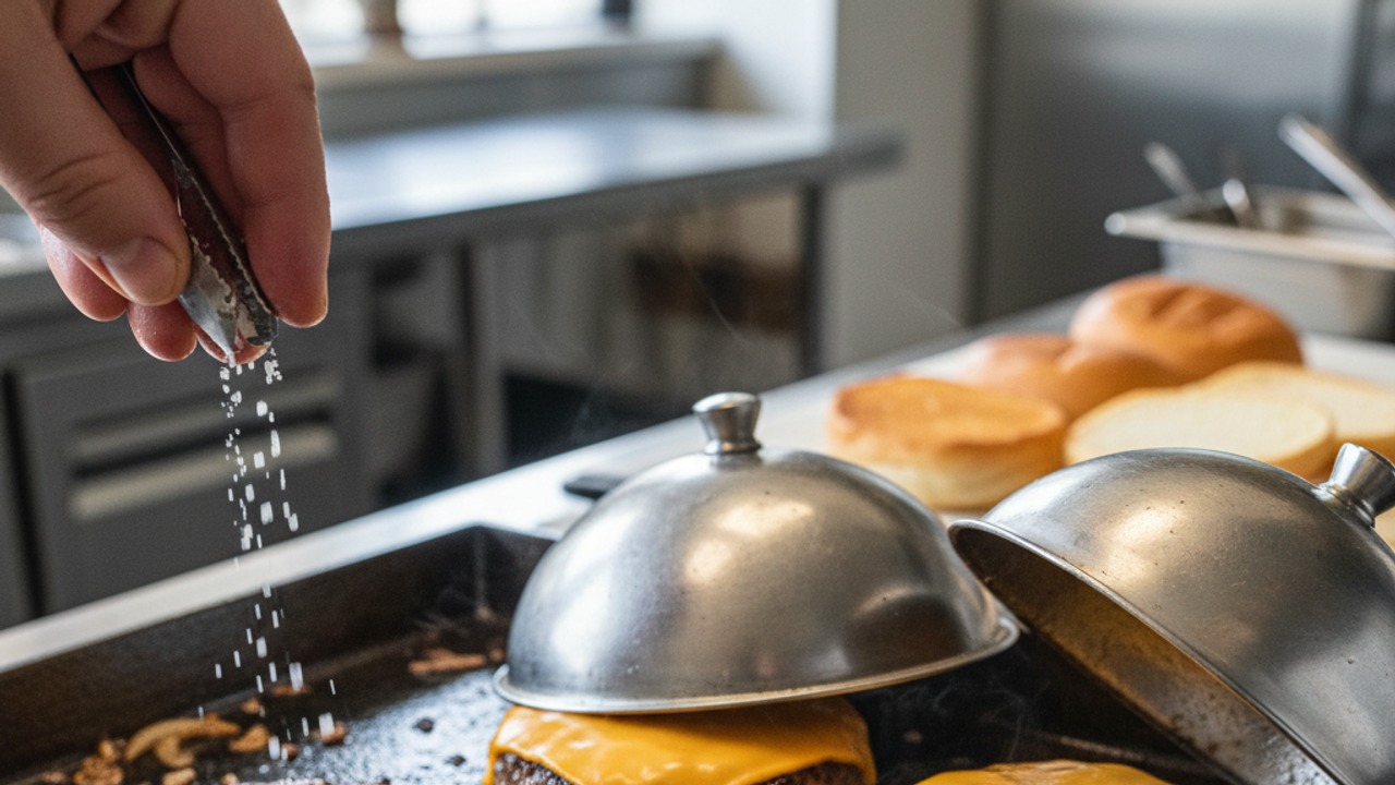 Flip, season, and melt the cheese