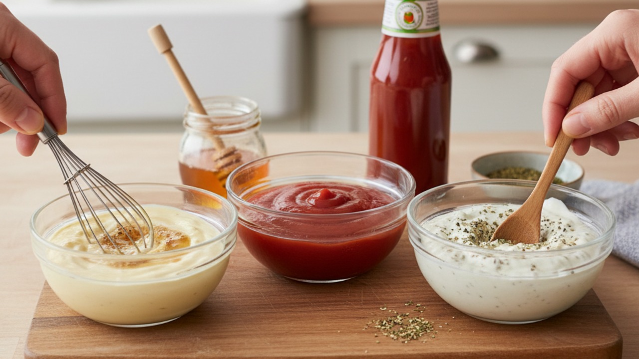 Make the three kid-friendly dips