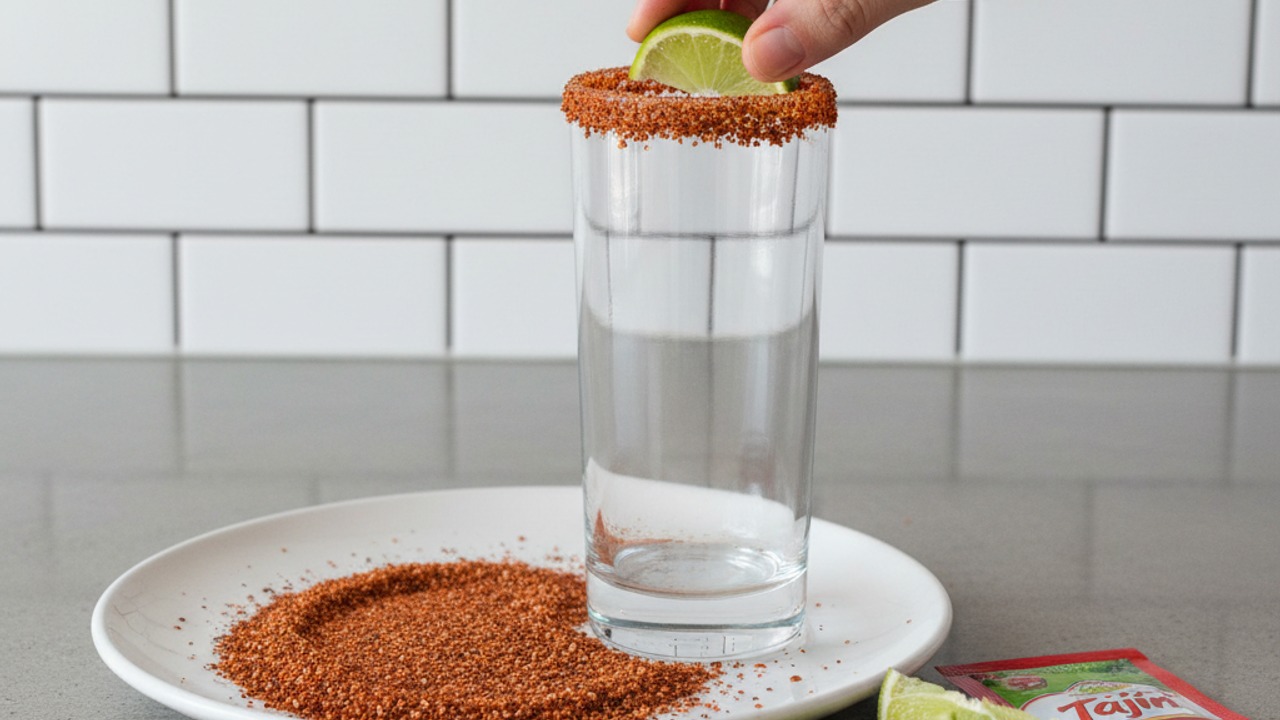 Prep the chili‑lime rim