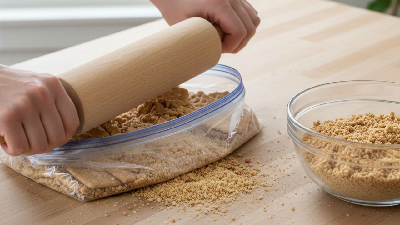 Crush the graham crackers
